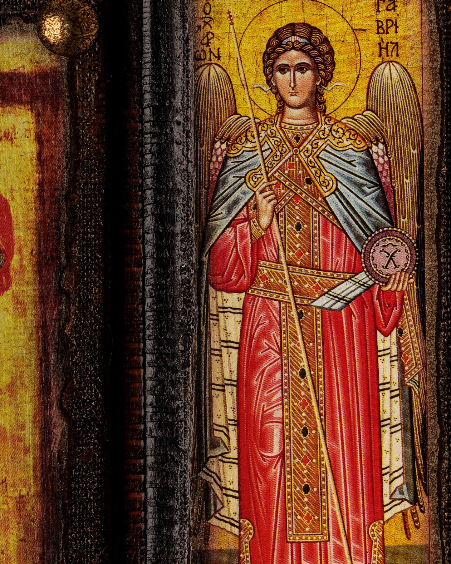 All Saints Byzantine Icon with Annunciation, 30×36 cm