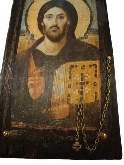Christ Pantocrator of Sinai Icon, 35×20 cm