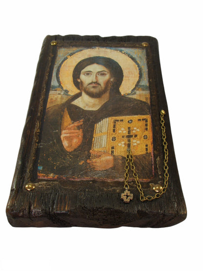 Christ Pantocrator of Sinai Icon, 35×20 cm