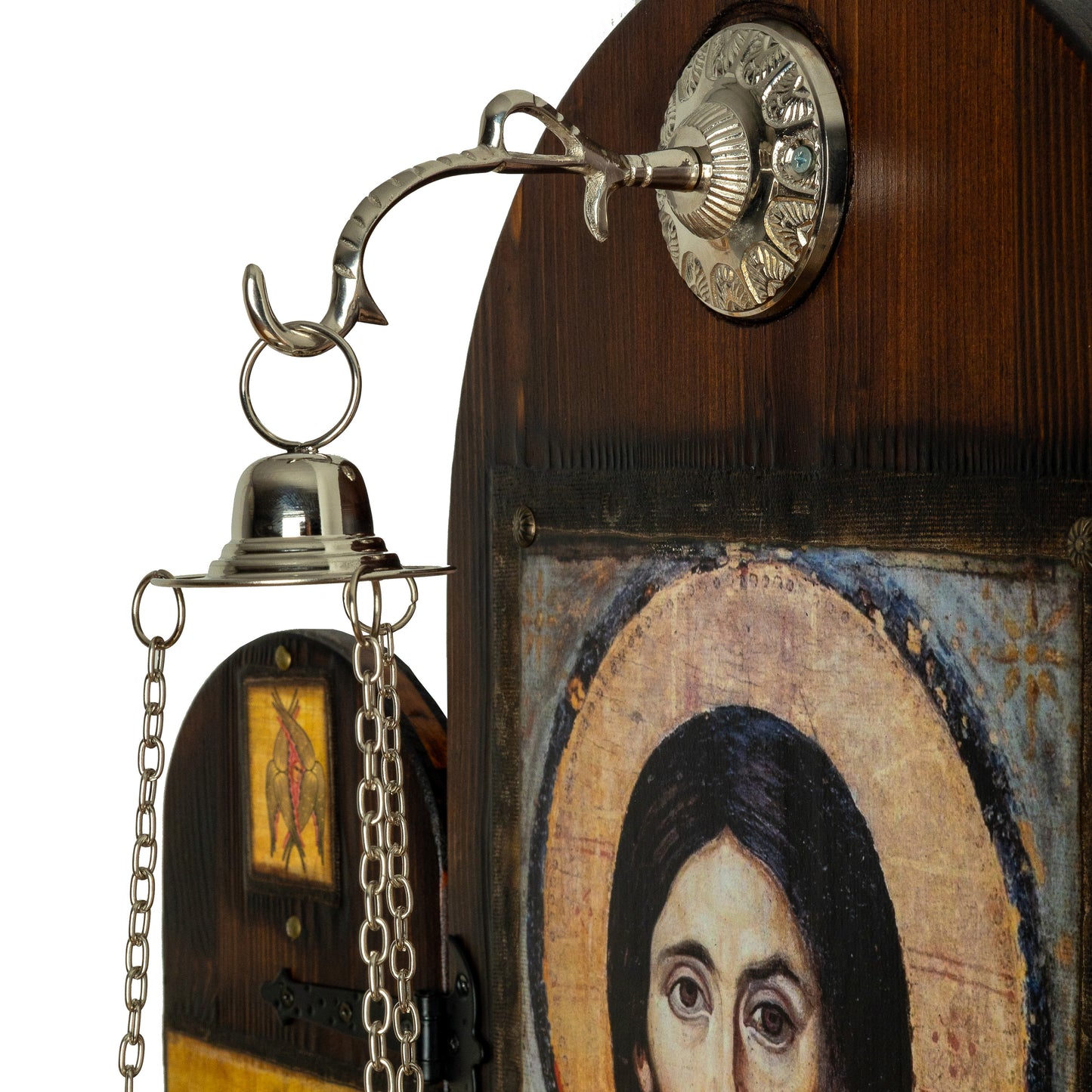 Christ of Sinai with Virgin Mary & Saint John, 62×60 cm
