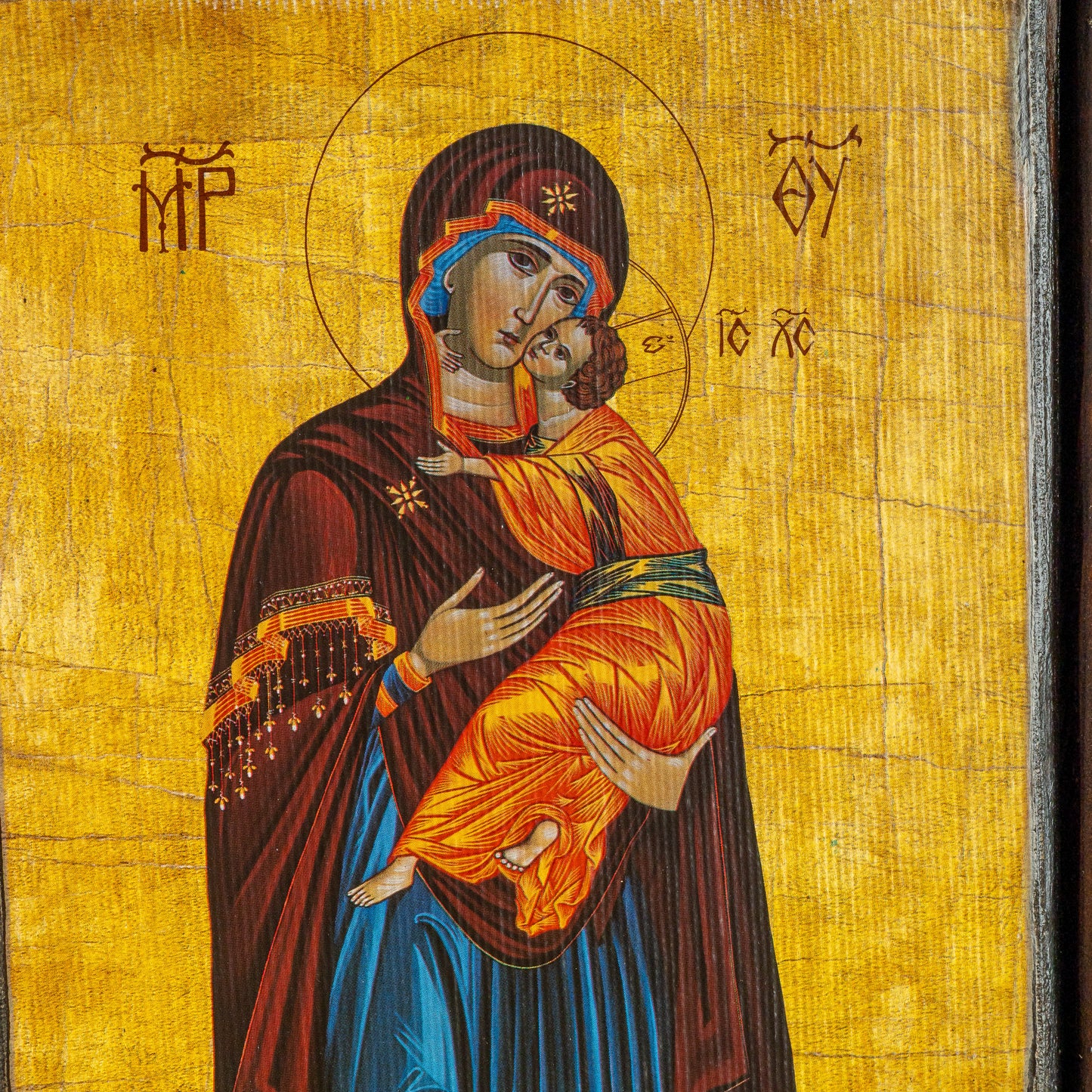 Christ of Sinai with Virgin Mary & Saint John, 62×60 cm