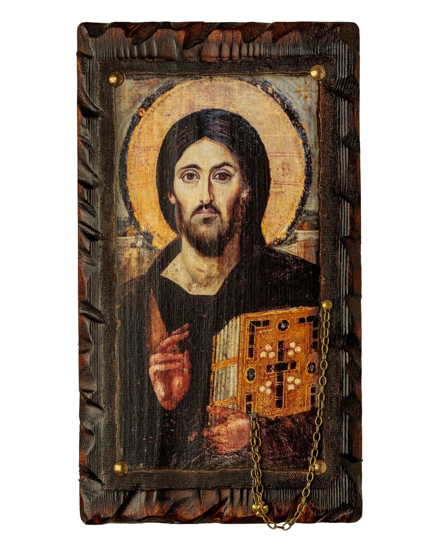Christ Pantocrator of Sinai Icon, 35×20 cm