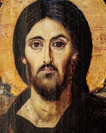 Christ Pantocrator of Sinai Icon, 35×20 cm