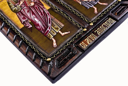 Saints Peter & Paul Byzantine Icon, 40×29 cm