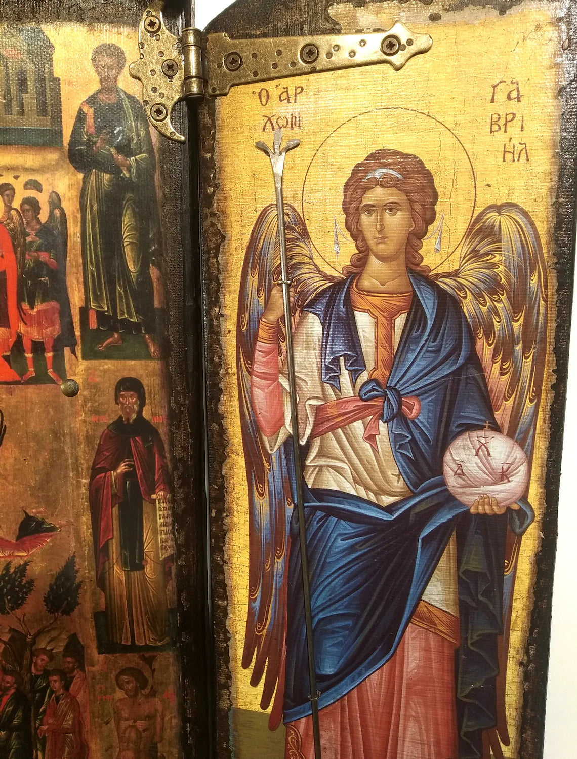 The Ascension of Christ Iconostasis with Archangels, 68×57 cm
