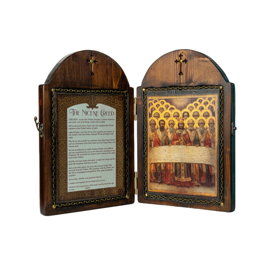 The Nicene Creed Byzantine Diptych, 32×42 cm