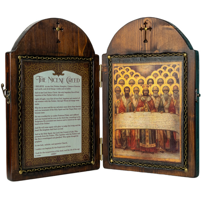 The Nicene Creed Byzantine Diptych, 32×42 cm
