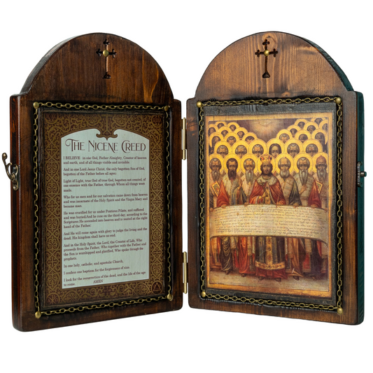 The Nicene Creed Byzantine Diptych, 32×42 cm