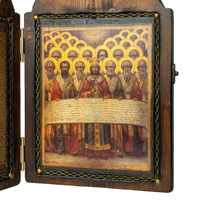 The Nicene Creed Byzantine Diptych, 32×42 cm