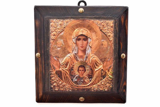 Virgin Mary of Blachernae Icon, 30×30 cm