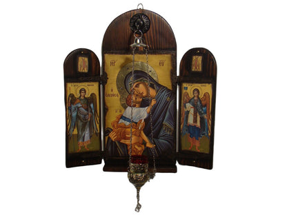 Virgin Mary Eleousa Iconostasis, 60×57 cm