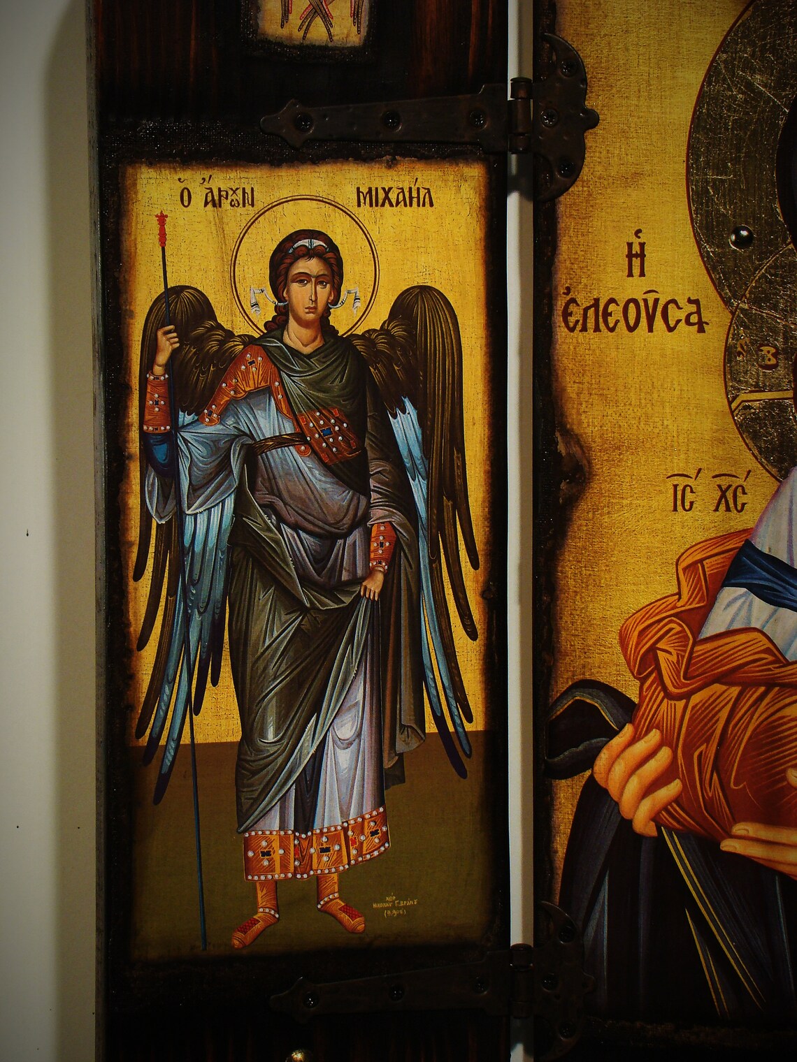 Virgin Mary Eleousa Iconostasis, 60×57 cm