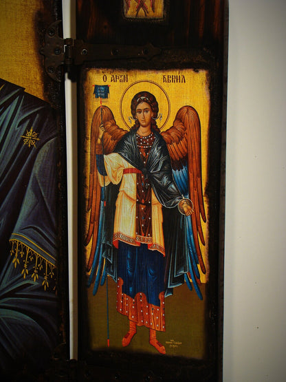 Virgin Mary Eleousa Iconostasis, 60×57 cm