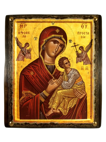 Virgin Mary the Great Protection Icon, 27×23 cm
