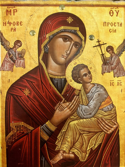 Virgin Mary the Great Protection Icon, 27×23 cm