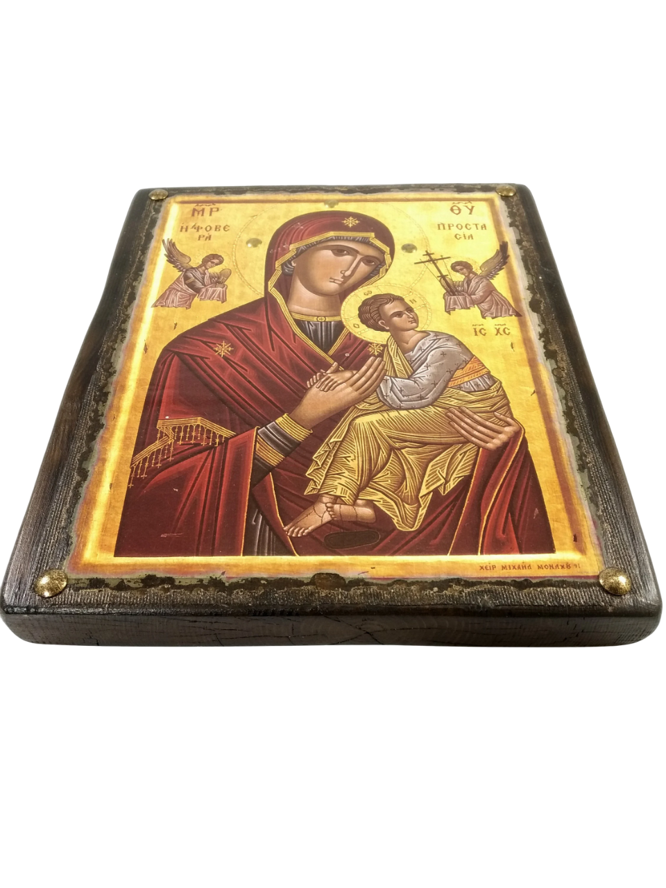 Virgin Mary the Great Protection Icon, 27×23 cm