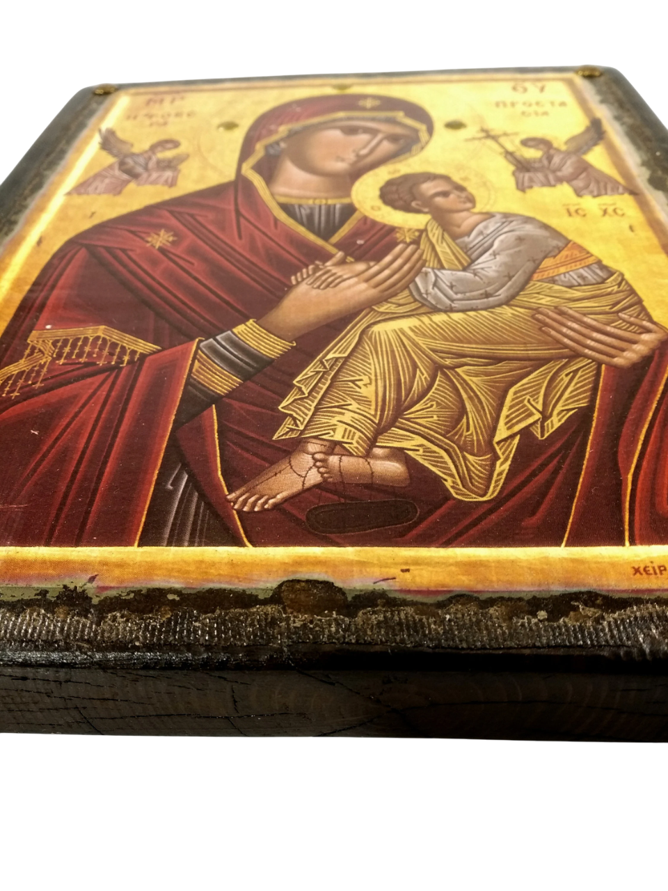 Virgin Mary the Great Protection Icon, 27×23 cm