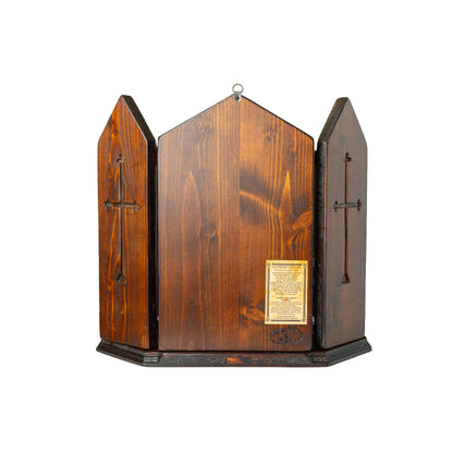 VVirgin Mary & Christ Triptych with Archangels, 40×47 cm