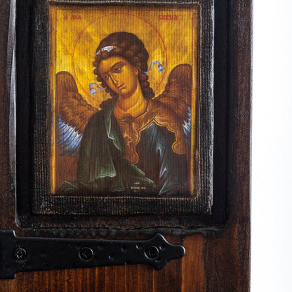 Virgin Mary, Christ & Saints Iconostasis, 40×47 cm