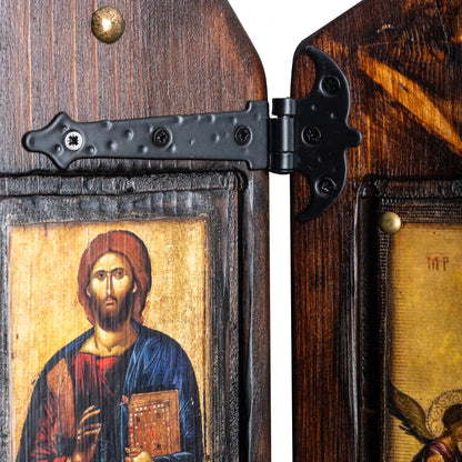 Virgin Mary, Christ & Saints Iconostasis, 40×47 cm