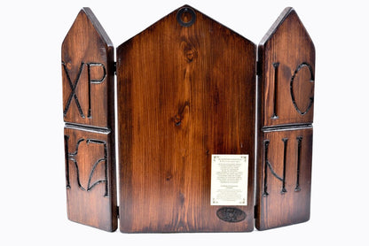 Virgin Mary, Christ & Saints Triptych, 40×24 cm