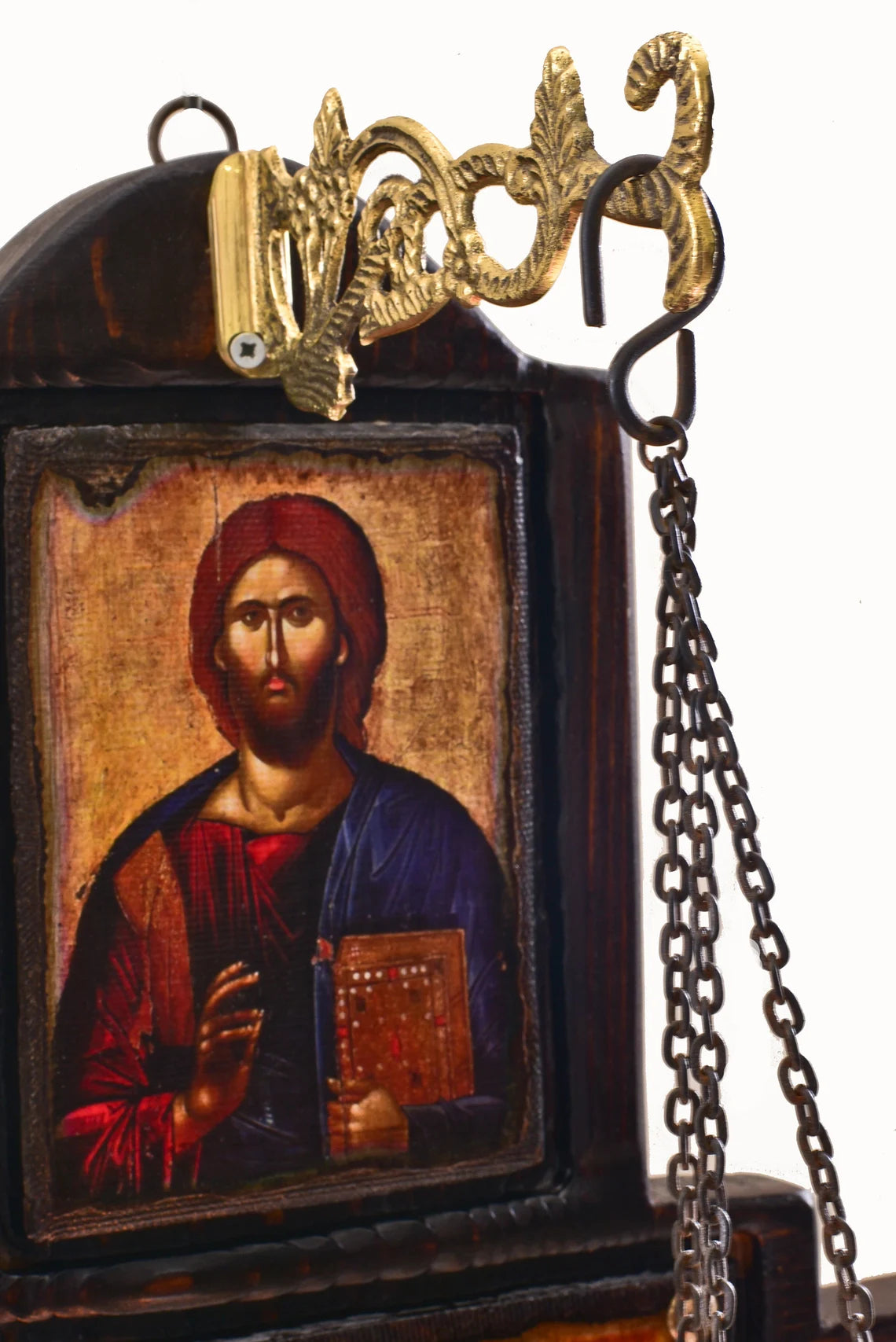 Cross-Shaped Byzantine Iconostasis, 60×47 cm