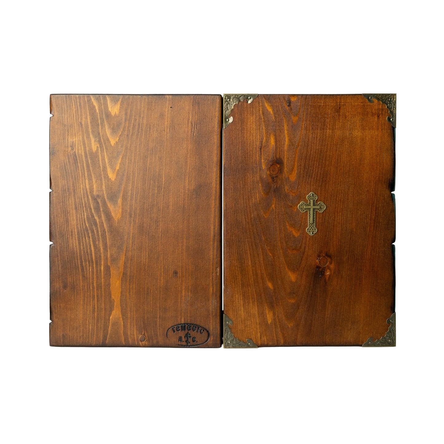 Virgin Mary & Christ Diptych, 30×48 cm