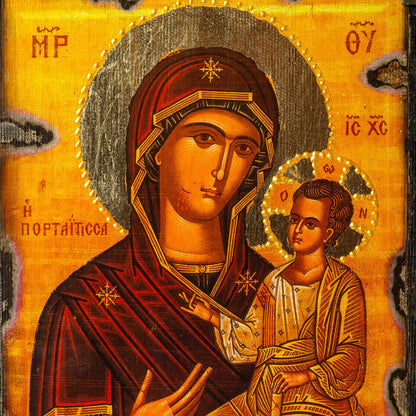 Virgin Mary & Christ Diptych, 30×48 cm