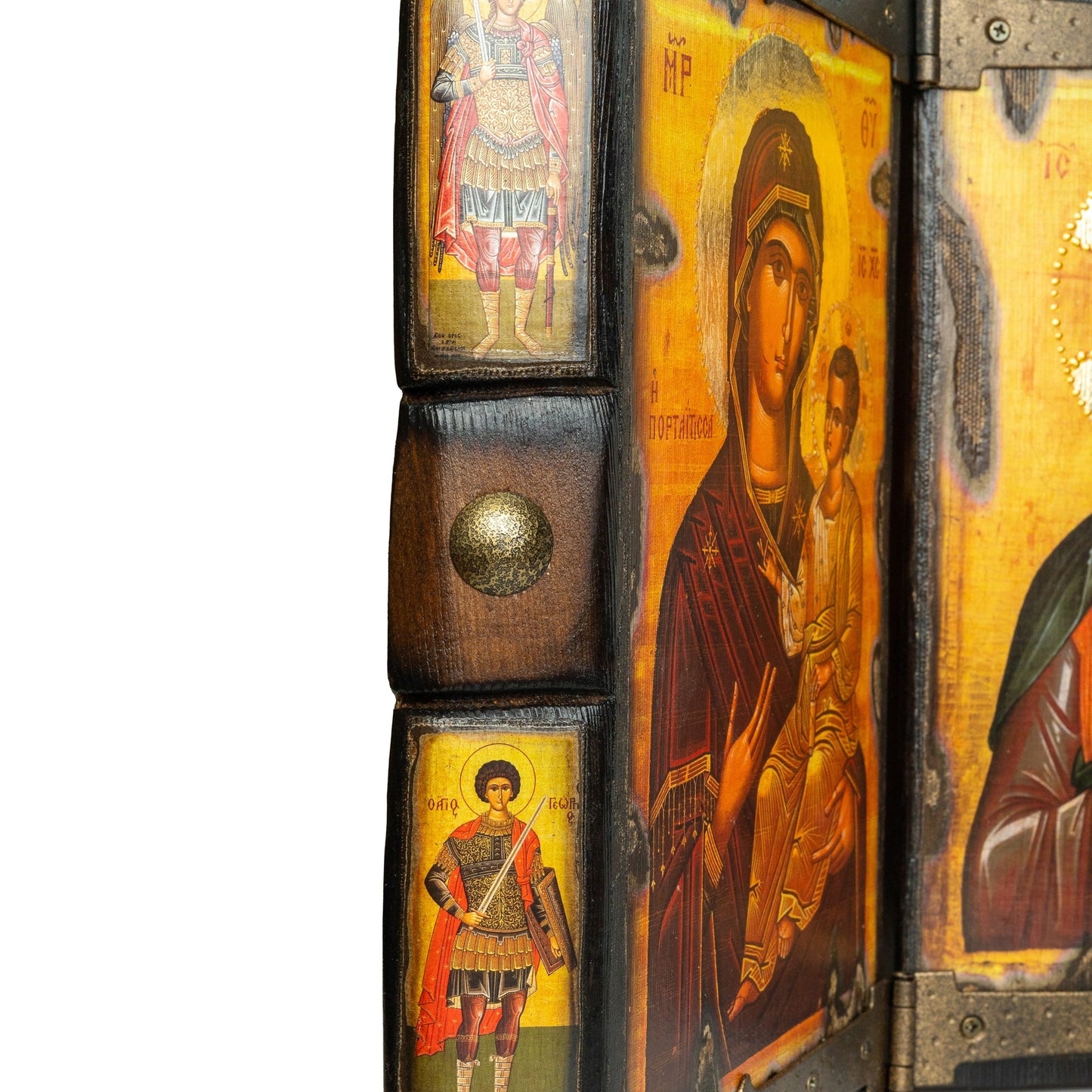 Virgin Mary & Christ Diptych, 30×48 cm