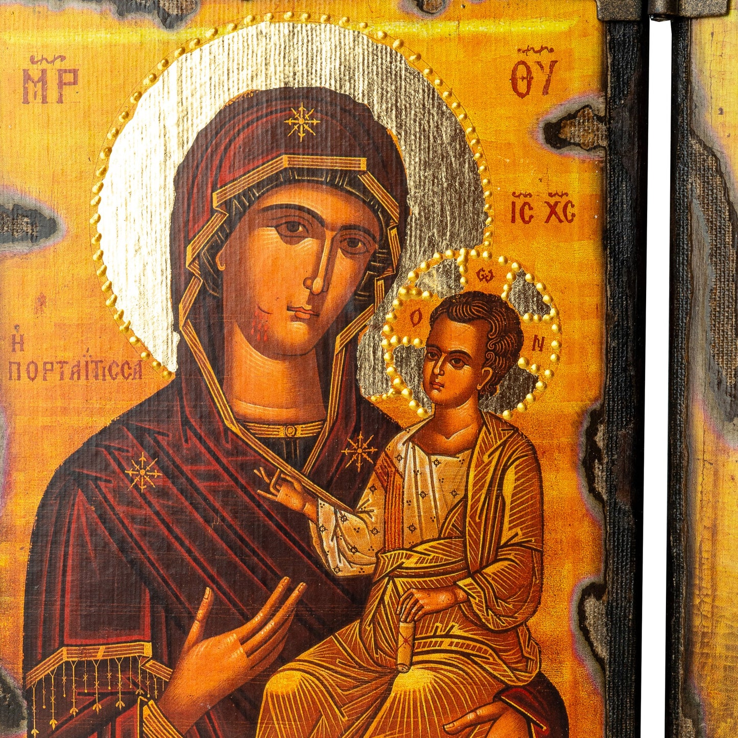 Virgin Mary & Christ Diptych, 30×48 cm