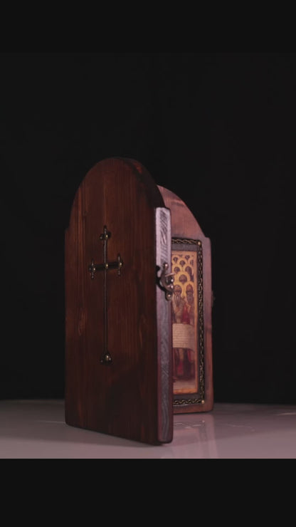 The Nicene Creed Byzantine Diptych, 32×42 cm