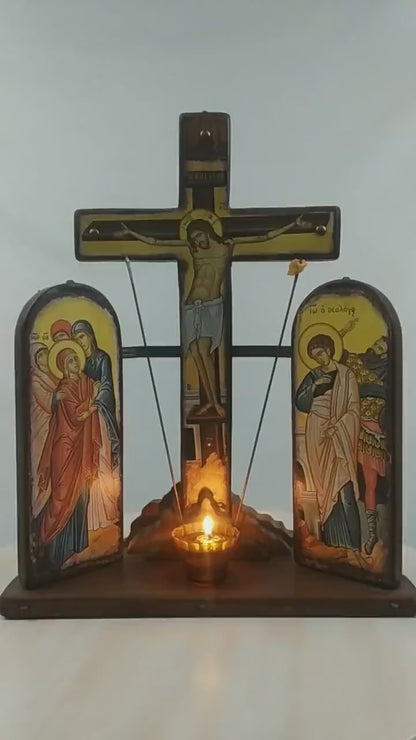 Crucifixion of Christ Iconostasis, 50×41 cm