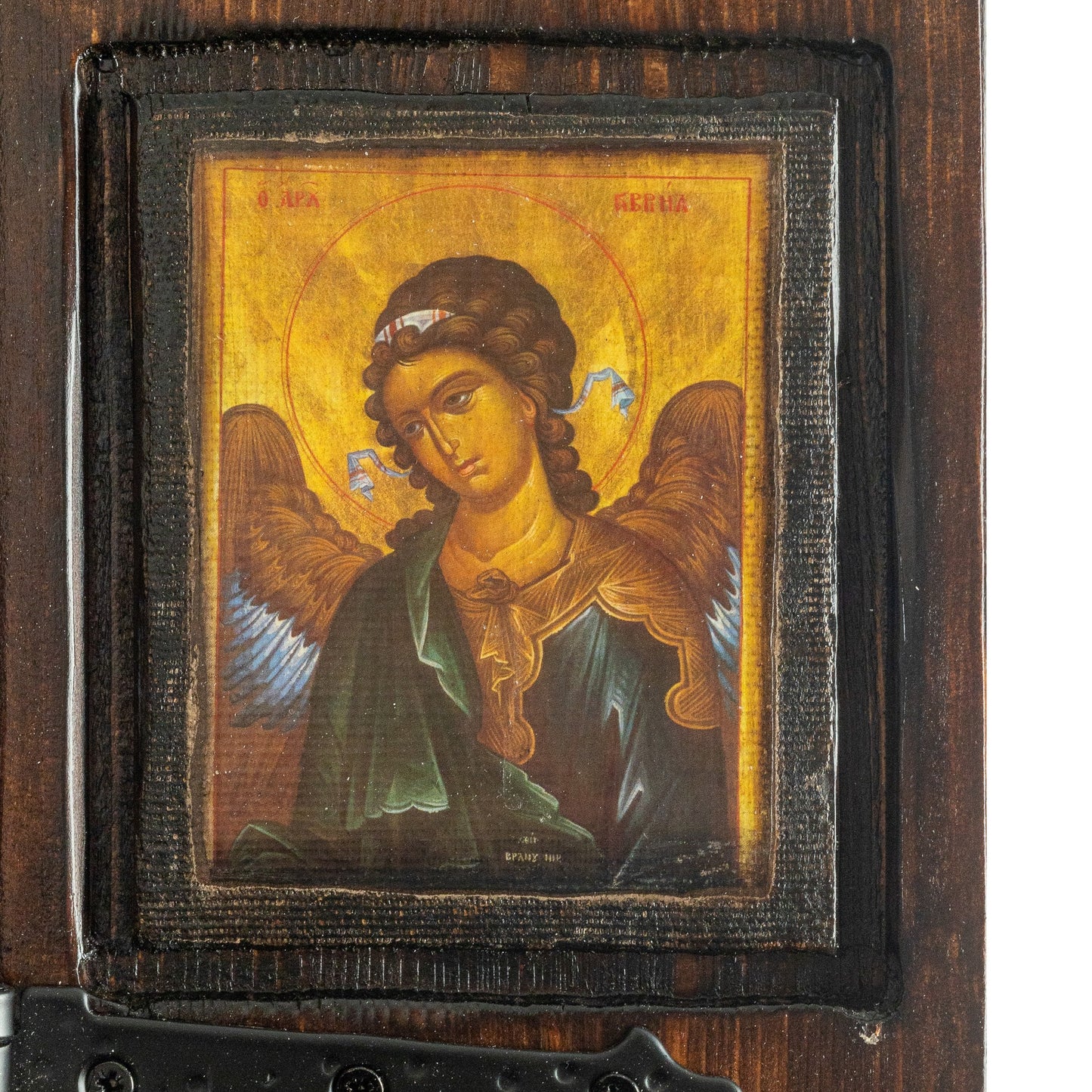 Christ of Sinai Iconostasis with Virgin Mary, Saint John & Archangels, 40×47 cm